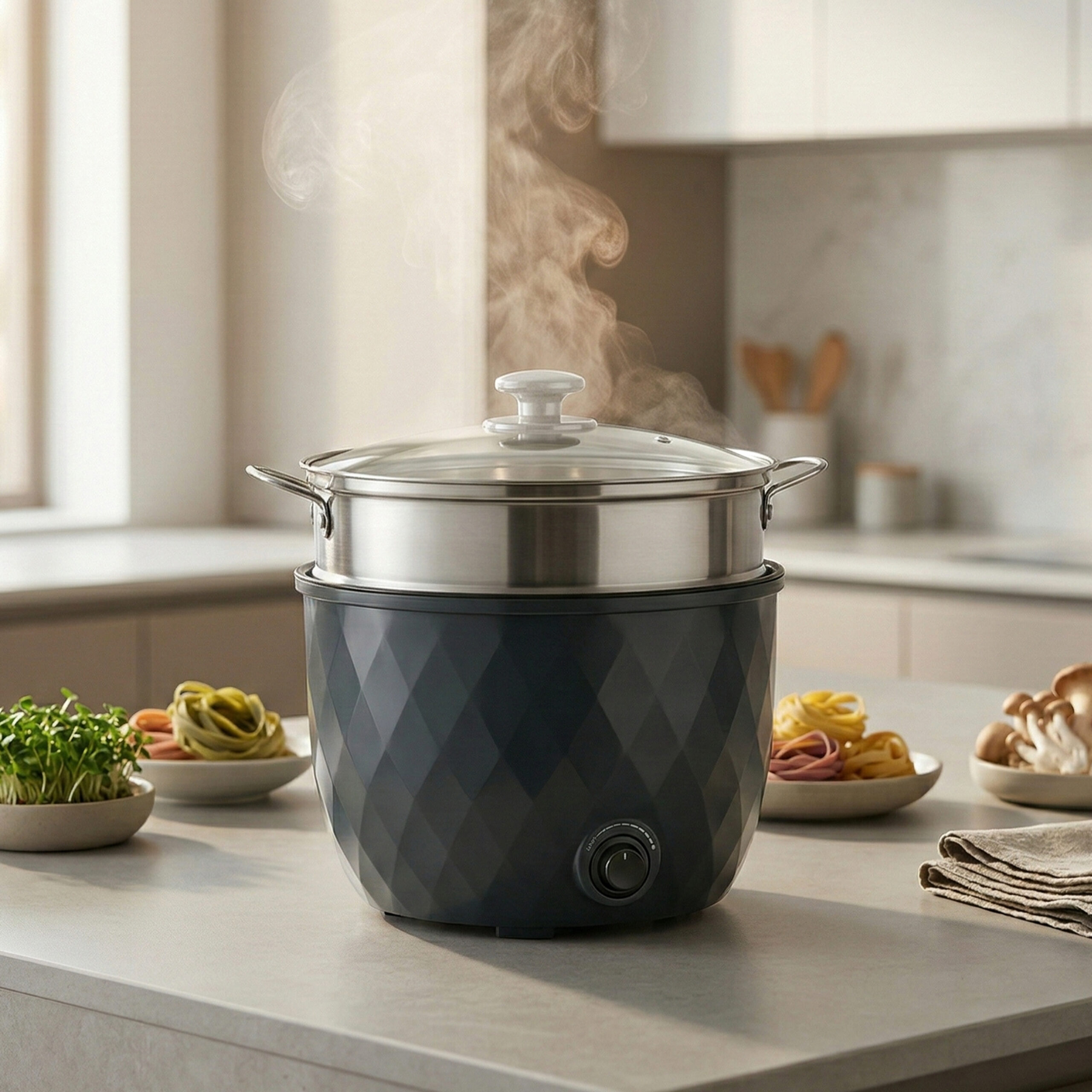 18 Multifunctional Electric Cooking Pot - Image 1