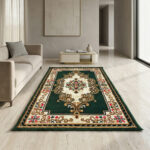 Luxury Turkish Design Carpet ( 3 x 5 Feet ) Green